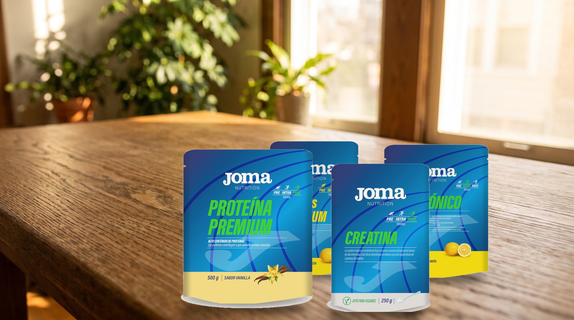 Gama JOMA Nutrition junto a Pack Resistencia